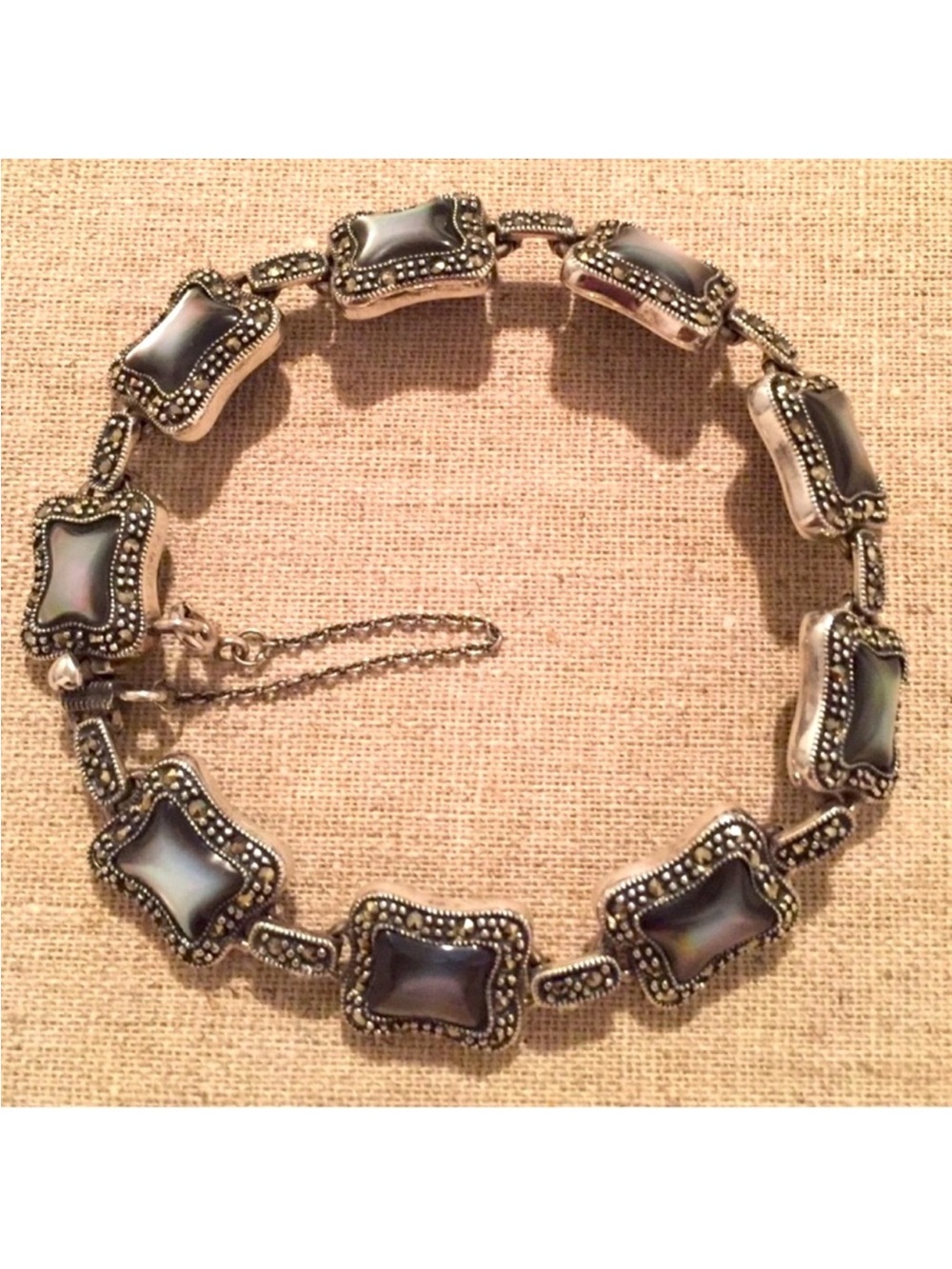 Lord & Taylor | Bracelet Marcasite with Grey Stone